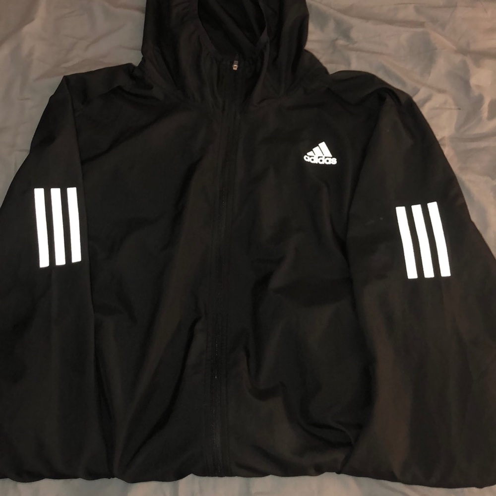 Adidas zip up windbreaker!!